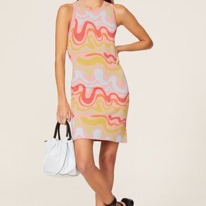 Chakra Waves Mini Dress by Nicole Miller